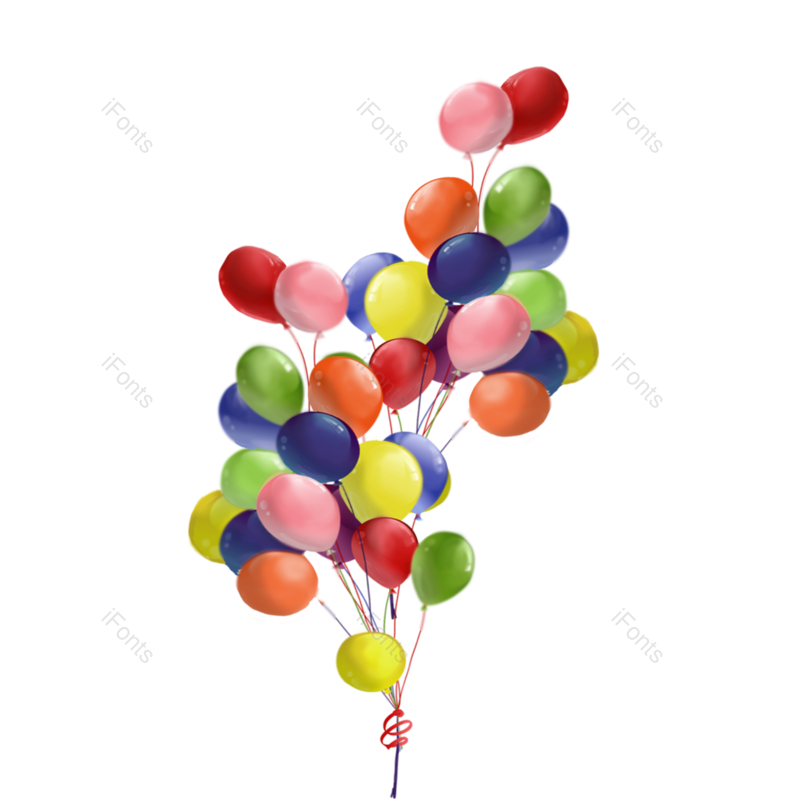 装饰图片,儿童节元素,气球素材PNG,气球免抠素材